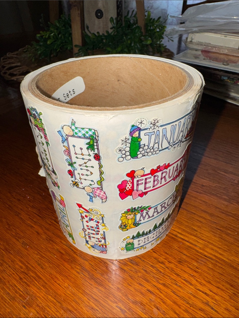 Roll of Month-of-the-Year Scrapbook Stickers by Melissa Neufeld Designs